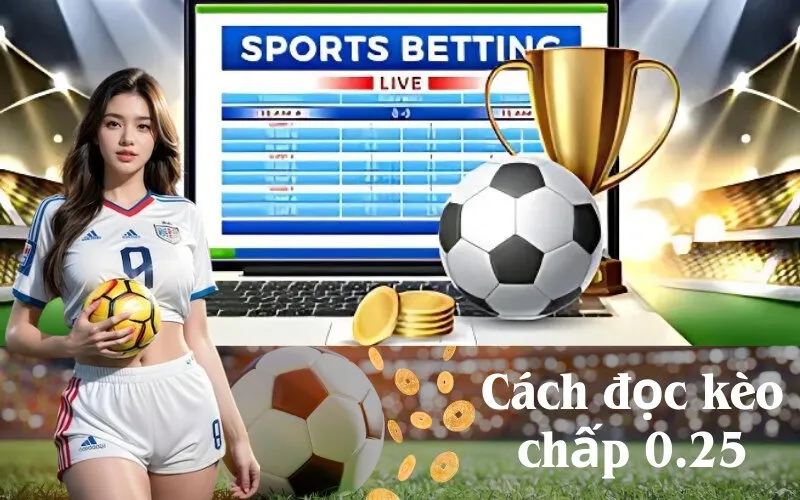 Cách đọc kèo chấp 0.25