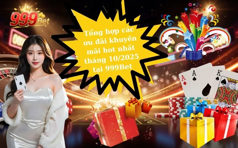 Tổng hợp các ưu đãi khuyến mãi hot nhất tháng 102025 tại 999Bet